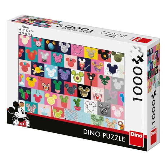 Puzzle de dinossauro com orelhas do Mickey de 1000 peças
