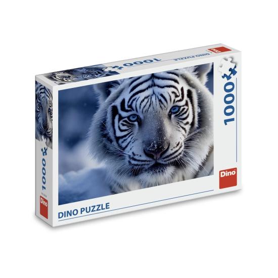 Puzzle Dino Tigre Branco 1000 Peças