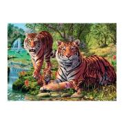 Puzzle Dino Tigres de Bengala 1000 Peças