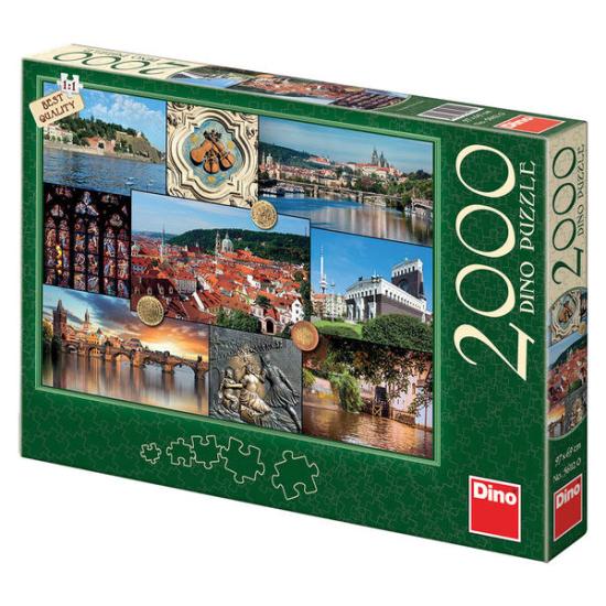 Puzzle Dino Views de Praga 2000 Peças