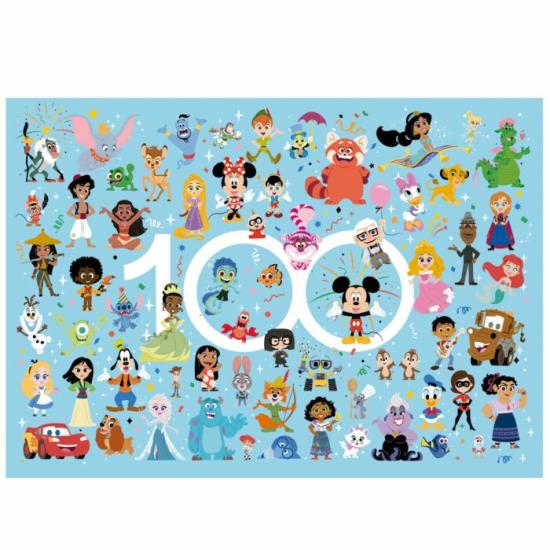 Puzzle Educa 100 Aniversario Disney 100 Peças Puzzle Educa 100 Aniversario Disney 100 Peças