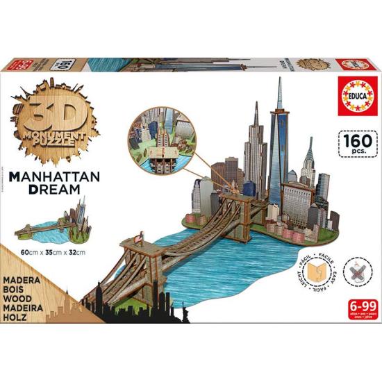 Educa 3D Manhattan Dream Puzzle 160 peças