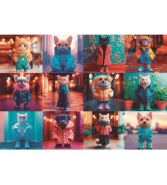 Puzzle Educa Animais da Moda 200 peças