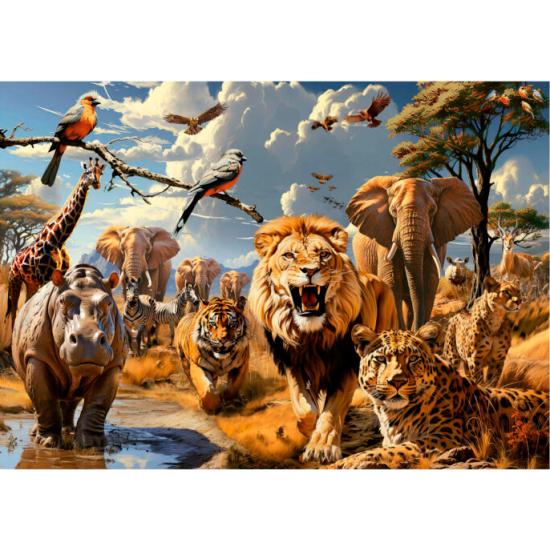 Puzzle Educa Animais selvagens 1000 peças