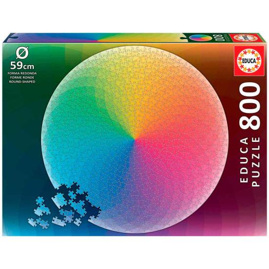 Puzzle redondo Educa Rainbow 800 peças Puzzle redondo Educa Rainbow 800 peças