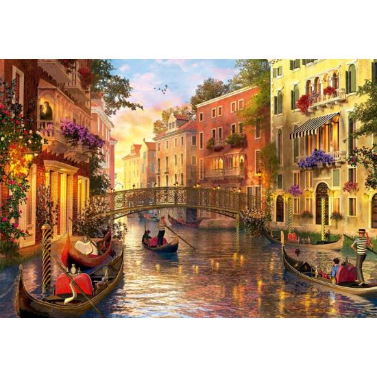 Puzzle Educa Sunset em Veneza de 1500 peças