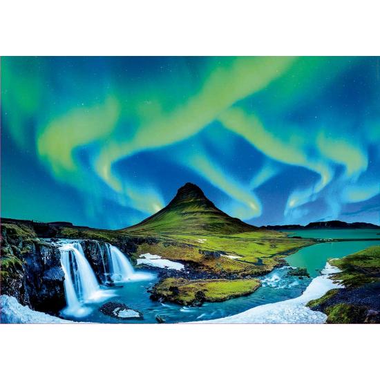 Puzzle Educa Aurora Borealis, Islândia de 1500 peças
