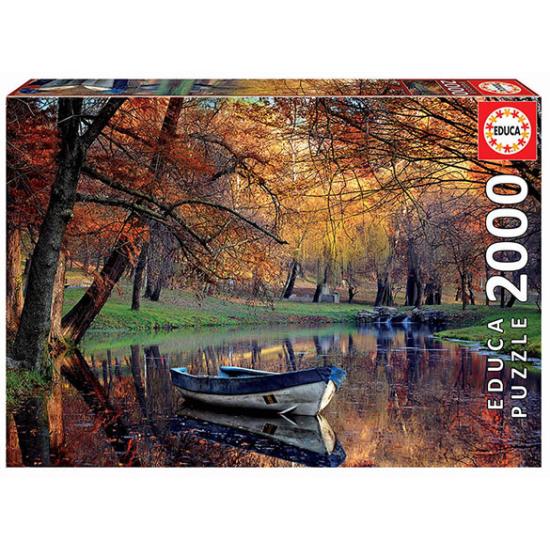 Puzzle Educa Boat on the Lake 2000 peças