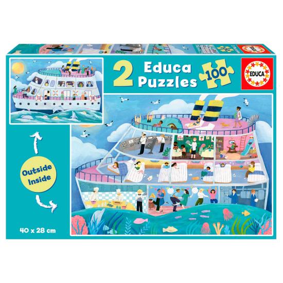 Puzzle Educa Enviar Inside-Out 2 x 100 Peças