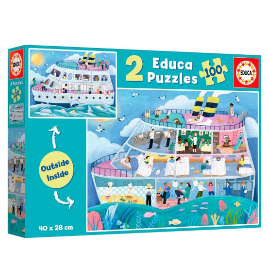 Puzzle Educa Enviar Inside-Out 2 x 100 Peças
