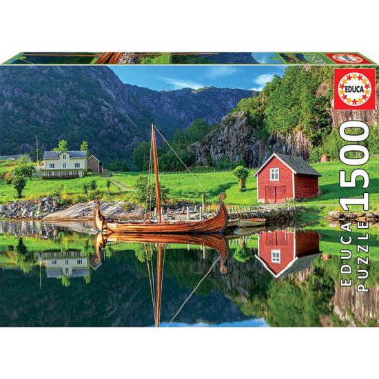Puzzle Educa Viking Navio 1500 Peças