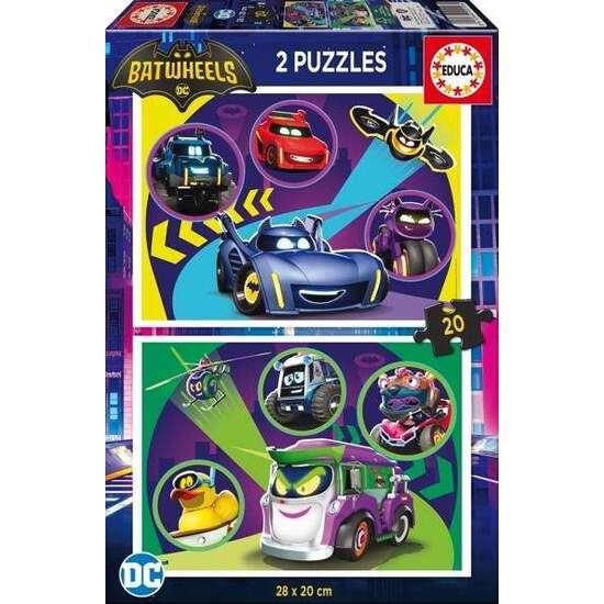 Puzzle Educa Batwheels de 2 x 20 Peças