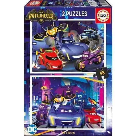 Puzzle Educa Batwheels de 2 x 48 Peças