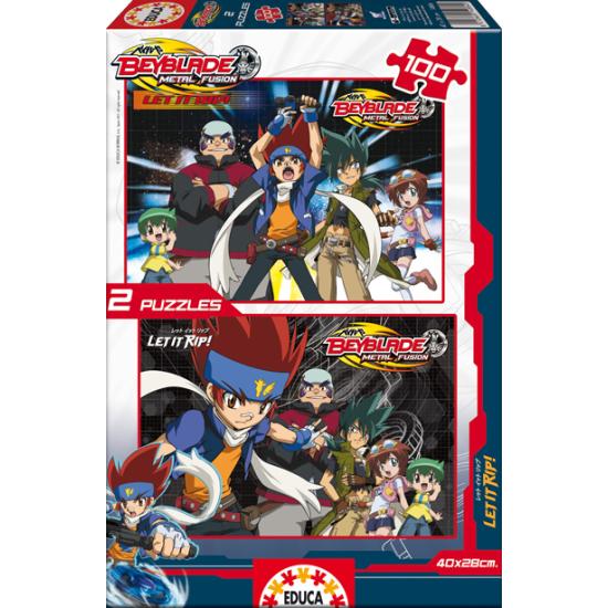 Puzzle Educa Beyblade 2 x 100 peças