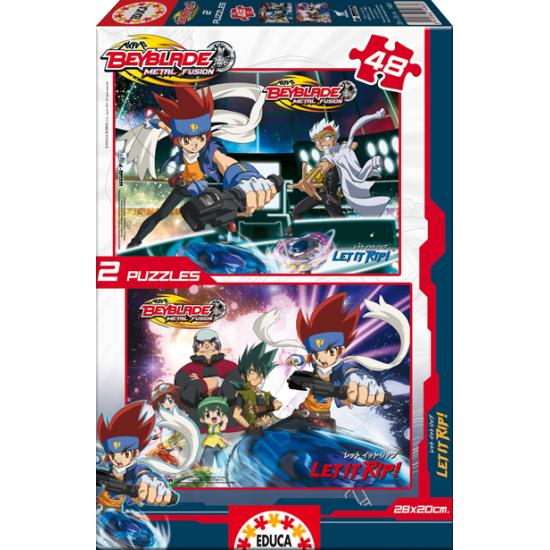 Puzzle Educa Beyblade 2 x 48 peças