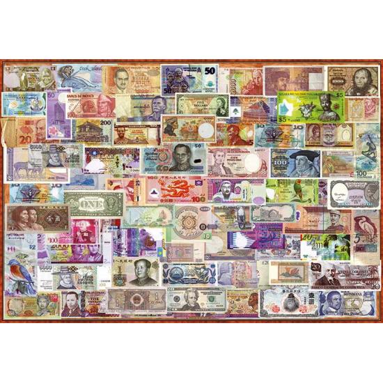Puzzle Educa World Banknotes de 1000 peças
