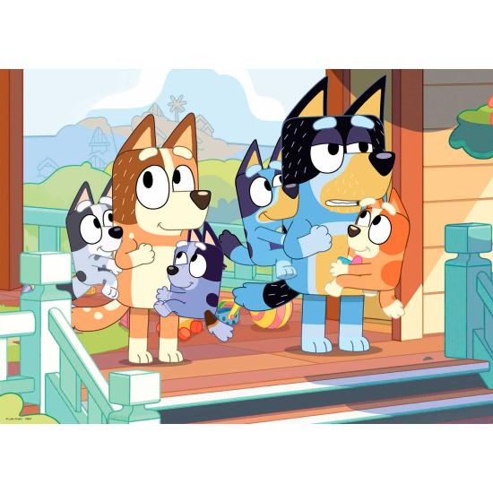 Puzzle Educa Bluey de 100 Peças de Madeira