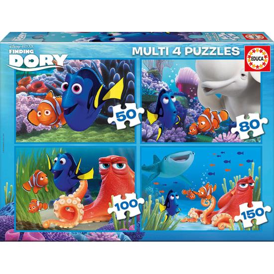 Puzzle Educa Procurando Dory Muliti 50+80+100+150 Peças Puzzle Educa Procurando Dory Muliti 50+80+100+150 Peças