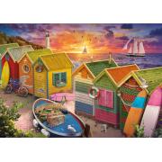 Puzzle Educa Cabanas de Praia 500 Peças