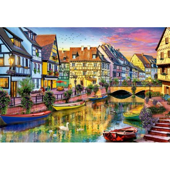Puzzle Educa Canal de Colmar, França 4000 peças