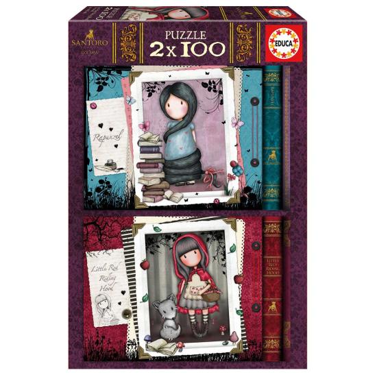 Puzzle educacional Chapeuzinho Vermelho e Rapunzel Gorjus