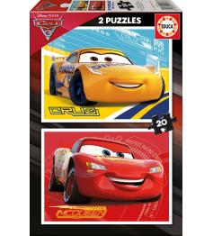 Puzzle Educa Carros 3 de 2 x 20 Peças
