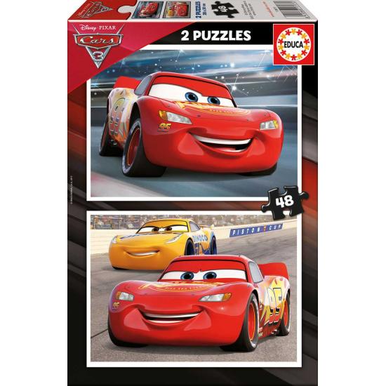 Puzzle Educa Carros 3 de 2 x 48 Peças