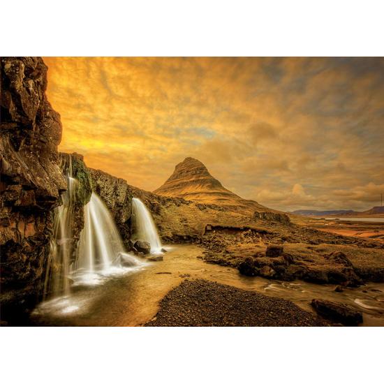 Cachoeira Puzzle Educa Kirkjufellsfoss, Islândia 1000 peças