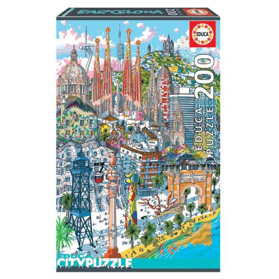 Puzzle Educa City Barcelona 200 peças