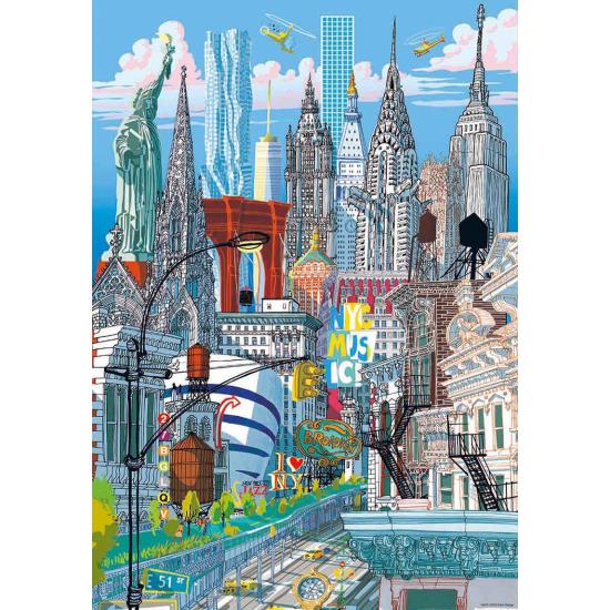 Puzzle Educa City New York 200 peças