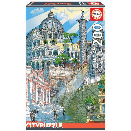 Puzzle Educa City Roma 200 peças