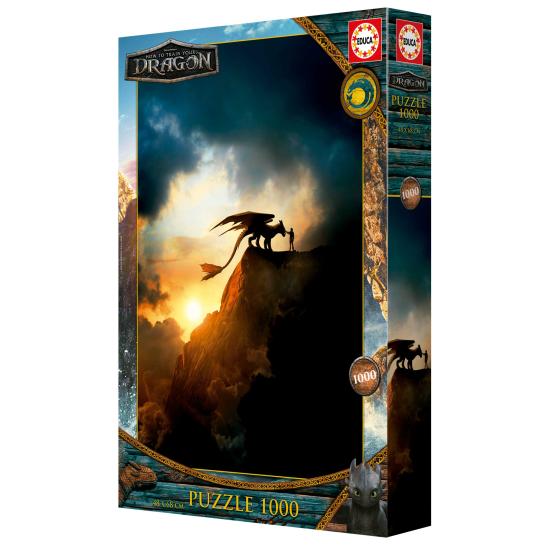Puzzle Educa How to Train Dragon de 1000 Peças