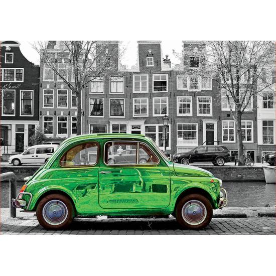 Puzzle Educa Car em Amsterdã de 1000 peças Puzzle Educa Car em Amsterdã de 1000 peças