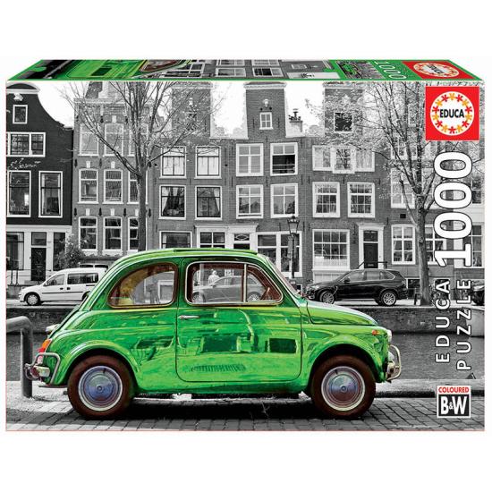 Puzzle Educa Car em Amsterdã de 1000 peças Puzzle Educa Car em Amsterdã de 1000 peças