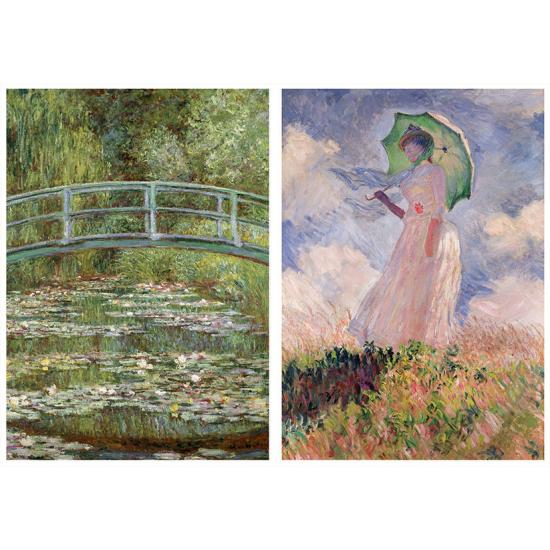 Coleção de Puzzle Educa Monet de 2 x 1.000 peças