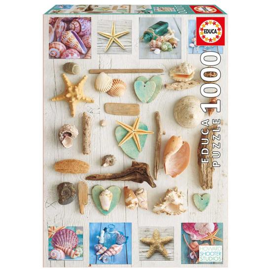Puzzle Educa Colagem de Conchas 1000 Peças Puzzle Educa Colagem de Conchas 1000 Peças
