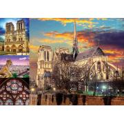 Puzzle Educa Colagem de Notre Dame de 1000 Peças