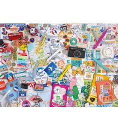 Puzzle Educa Colagem De Viagem de 1000 peças