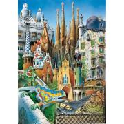 Puzzle Educa Gaudí Colagem (Peças Miniaturas) de 1000 Peças
