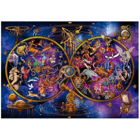 Puzzle Educa Constelaçoes Efeito Neon 1000 Peças