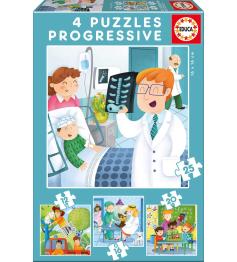 Puzzle educacional quando crescer quero ser progressivo 1