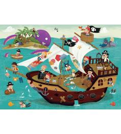 Puzzle Educa Detectives Pirates XXL 50 peças