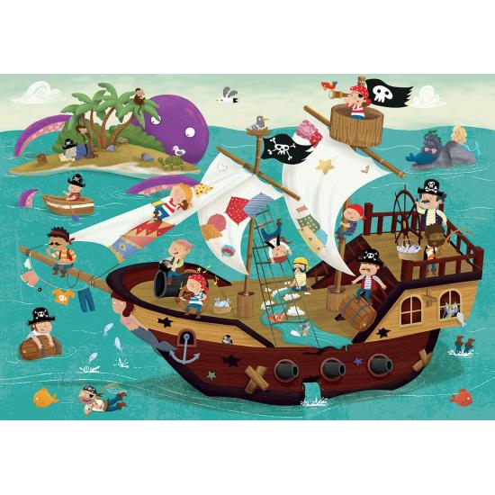 Puzzle Educa Detectives Pirates XXL 50 peças