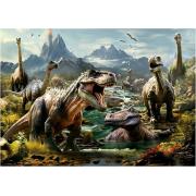 Puzzle Educa Dinossauros Ferozes de 1000 Peças