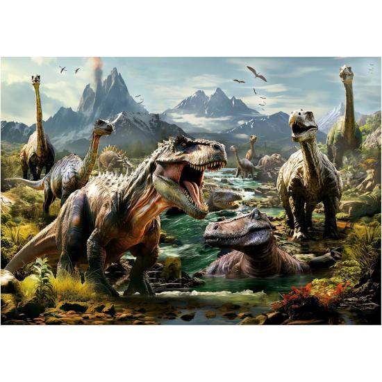 Puzzle Educa Dinossauros Ferozes de 1000 Peças Puzzle Educa Dinossauros Ferozes de 1000 Peças