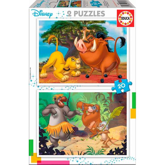 Puzzle Educa Disney Animals 2 x 20 peças