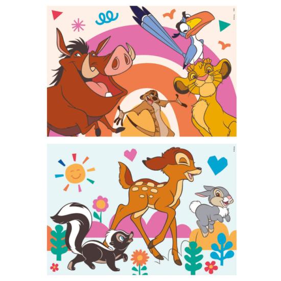 Puzzle Educa Disney Animals de 2x16 Pçs Madeira