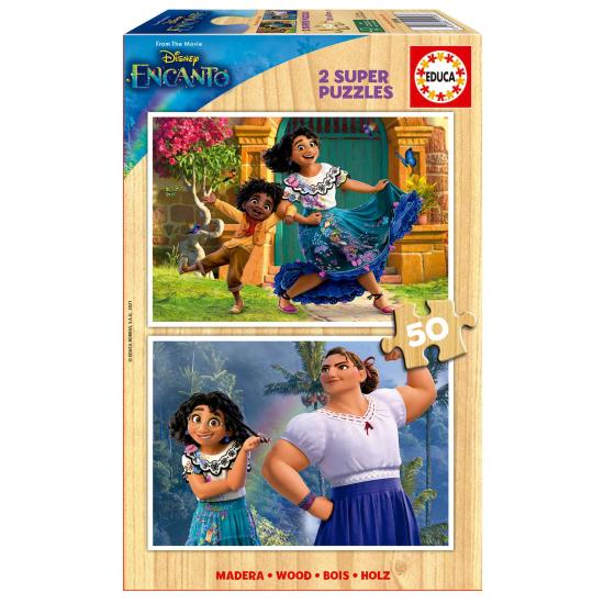 Puzzle Educa Disney Charm 2 x 50 peças madeira Puzzle Educa Disney Charm 2 x 50 peças madeira