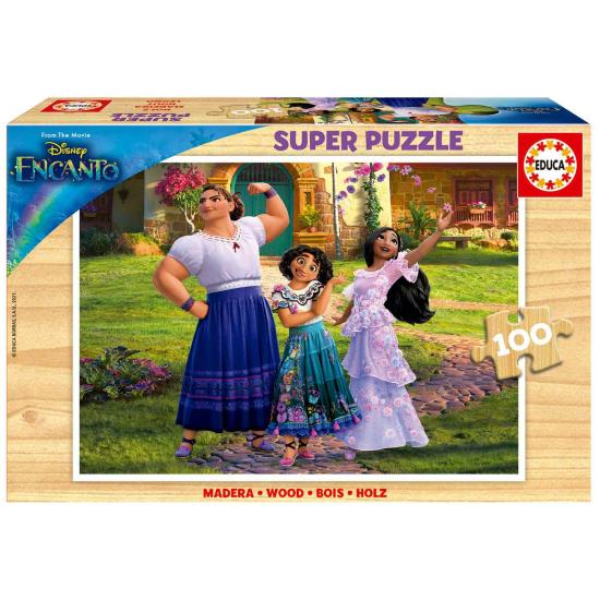 Puzzle Educa Disney Encantamento de 100 Peças de Madeira