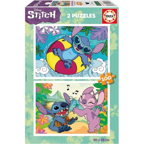 Puzzle Educa Disney Stitch 2 x 100 peças
